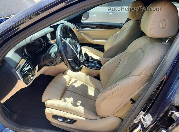 WBAJA5C36HG893988 2017 BMW 5 SERIES Blue Front interior view