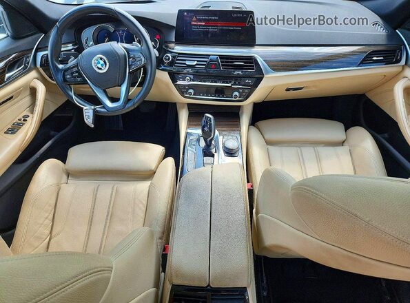 WBAJA5C37HG894003 2017 BMW 5 SERIES Black Вид панелі приладів
