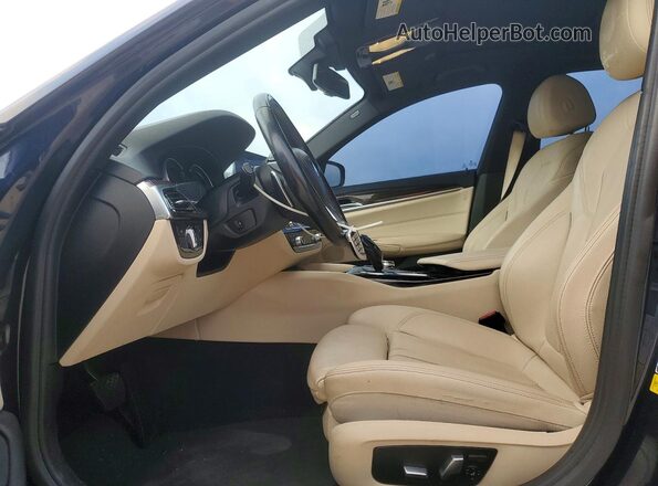 WBAJA5C39HG894391 2017 BMW 5 SERIES Blue Front interior view