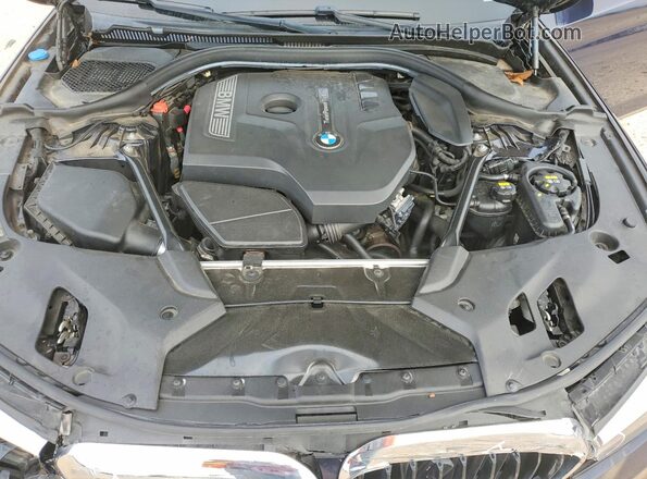 WBAJA5C39HG894391 2017 BMW 5 SERIES Blue Rear interior view