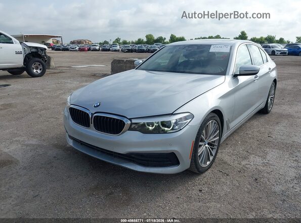 WBAJA5C50KBX86277 2019 BMW 5 SERIES Silver წინა მარცხენა ხედი სამი მეოთხედიდან