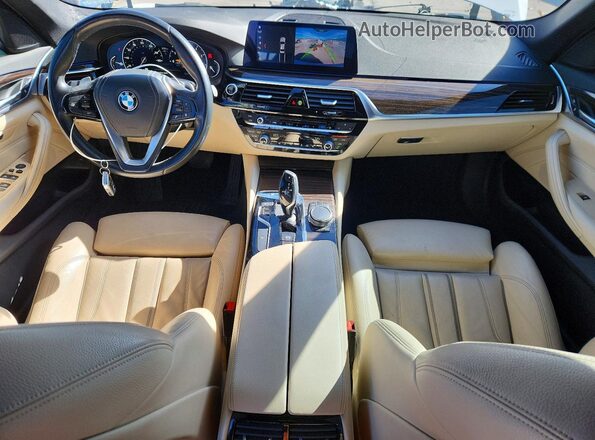 WBAJA5C50KG900930 2019 BMW 5 SERIES White Widok deski rozdzielczej