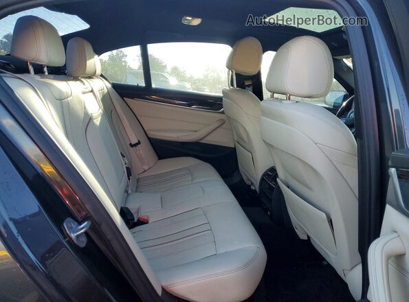 WBAJA5C50KWW13500 2019 BMW 5 SERIES Charcoal Vista de los asientos traseros
