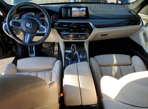 WBAJA5C50KWW13500 2019 BMW 5 SERIES Charcoal Vista del salpicadero