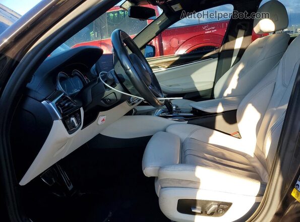 WBAJA5C50KWW13500 2019 BMW 5 SERIES Charcoal Vista interior delantera