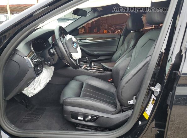 WBAJA5C50KWW40213 2019 BMW 5 SERIES Black Вид салону спереду