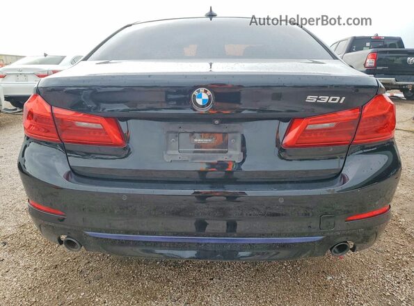 WBAJA5C50KWW40213 2019 BMW 5 SERIES Black Вид ззаду