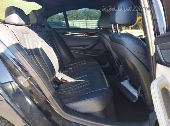 WBAJA5C51JWA38874 2018 BMW 5 SERIES Blue Widok tylnych siedzeń