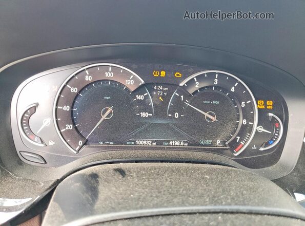 WBAJA5C52JWA36003 2018 BMW 5 SERIES White Vista del cuadro de instrumentos