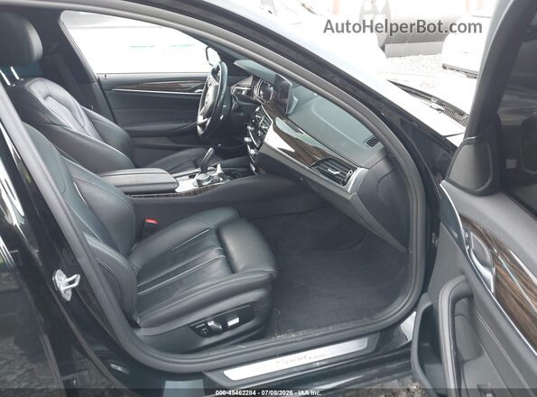 WBAJA5C53KWW07660 2019 BMW 5 SERIES Black Widok wnętrza z przodu