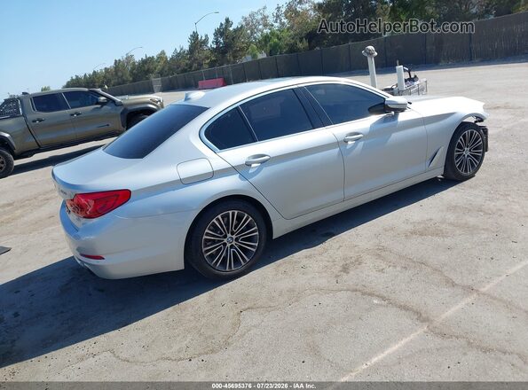 WBAJA5C53KWW43610 2019 BMW 5 SERIES Silver Tył prawy