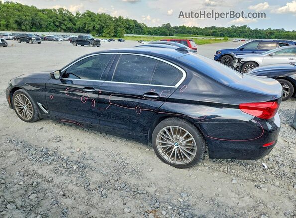 WBAJA5C54JWA37038 2018 BMW 5 SERIES Black Tył lewy