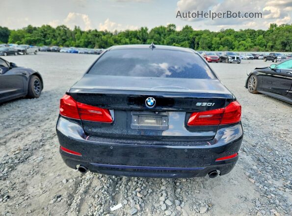WBAJA5C54JWA37038 2018 BMW 5 SERIES Black Widok z tyłu