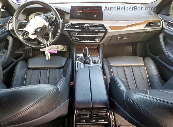 WBAJA5C54JWA37671 2018 BMW 5 SERIES Black წინა პანელის ხედი