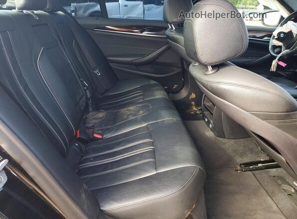 WBAJA5C54JWA37671 2018 BMW 5 SERIES Black უკანა სავარძლების ხედი