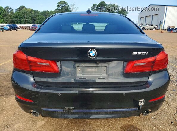 WBAJA5C54JWA37671 2018 BMW 5 SERIES Black უკანა ხედი