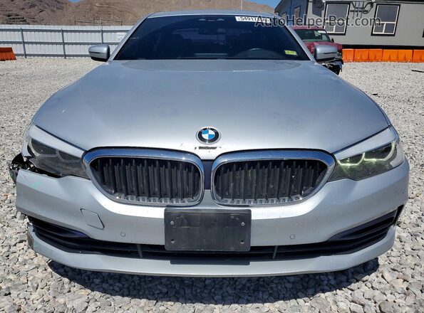 WBAJA5C54KWW07148 2019 BMW 5 SERIES Silver Вид спереду