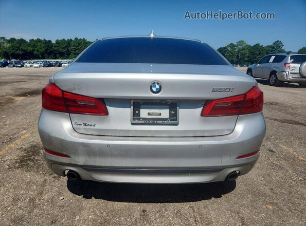 WBAJA5C55JG898140 2018 BMW 5 SERIES Silver უკანა ხედი