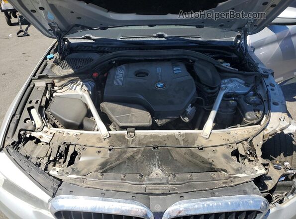 WBAJA5C55KBX86243 2019 BMW 5 SERIES Gray Rear interior view