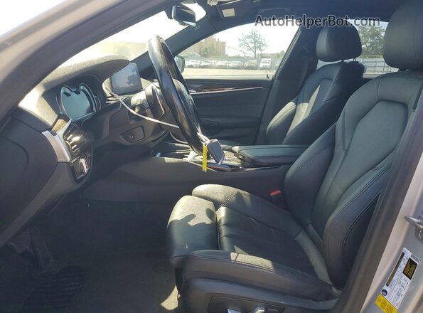 WBAJA5C55KBX86243 2019 BMW 5 SERIES Gray Front interior view