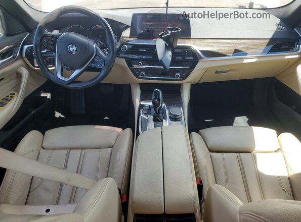 WBAJA5C55KWW22094 2019 BMW 5 SERIES White წინა პანელის ხედი