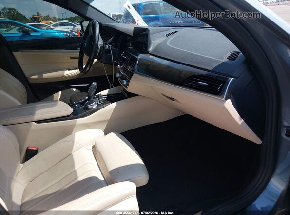 WBAJA5C56JWA57601 2018 BMW 5 SERIES Blue Front interior view
