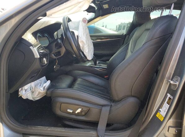 WBAJA5C56KBX88132 2019 BMW 5 SERIES Gray Вид салону спереду