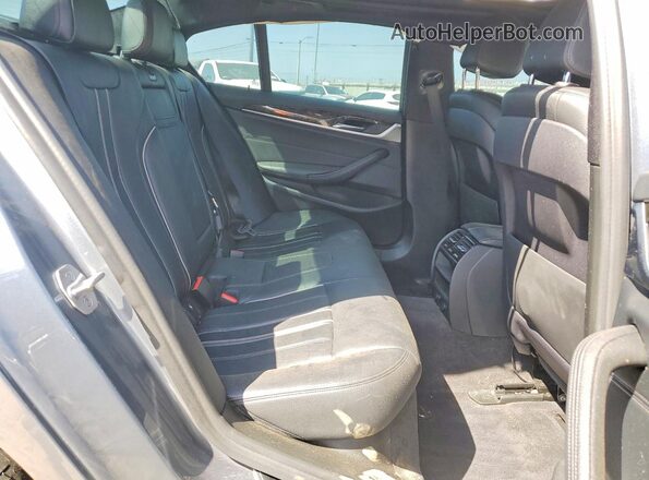 WBAJA5C56KBX88132 2019 BMW 5 SERIES Gray Вид задніх сидінь