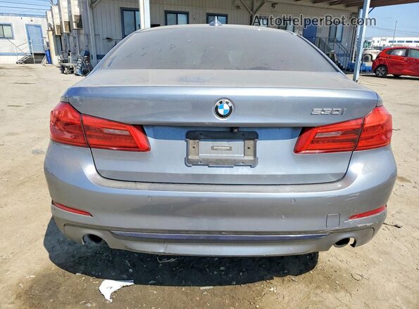 WBAJA5C56KBX88132 2019 BMW 5 SERIES Gray Вид ззаду