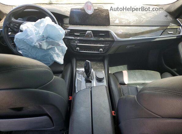 WBAJA5C56KBX88132 2019 BMW 5 SERIES Gray Вид панелі приладів