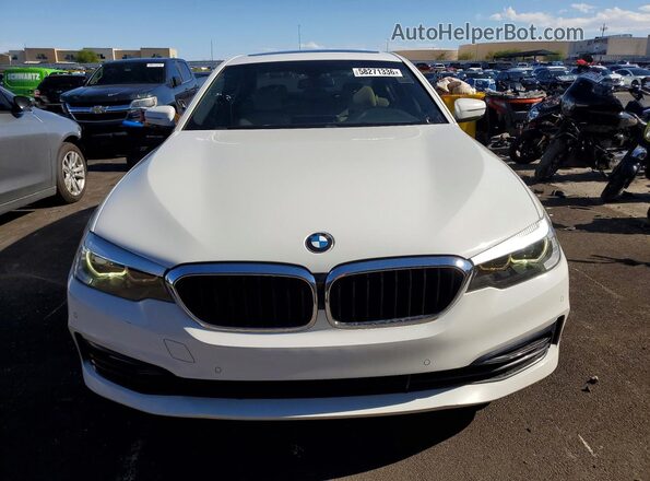 WBAJA5C59JWA36564 2018 BMW 5 SERIES White Front view