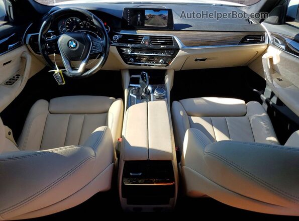 WBAJA5C59JWA36564 2018 BMW 5 SERIES White Dashboard view