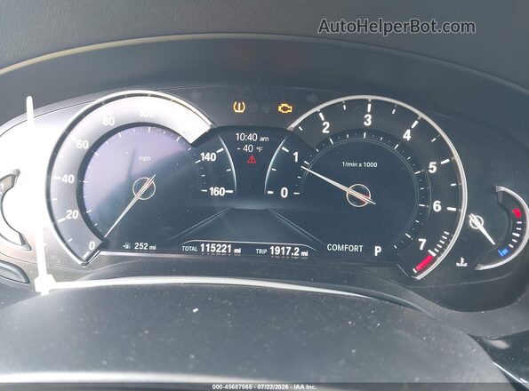 WBAJA7C39HG905708 2017 BMW 5 SERIES Черный Вид задних сидений