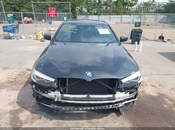 WBAJA7C39HG905708 2017 BMW 5 SERIES Черный Вид задней части салона
