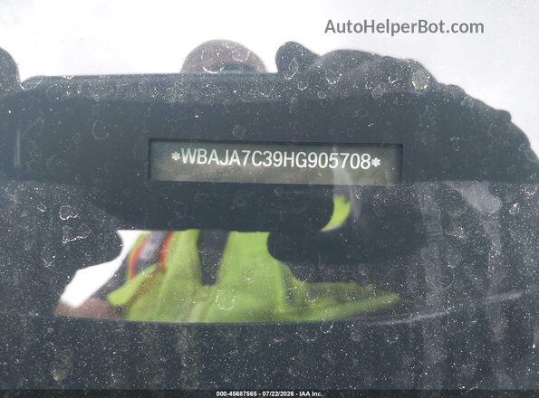WBAJA7C39HG905708 2017 BMW 5 SERIES Черный 