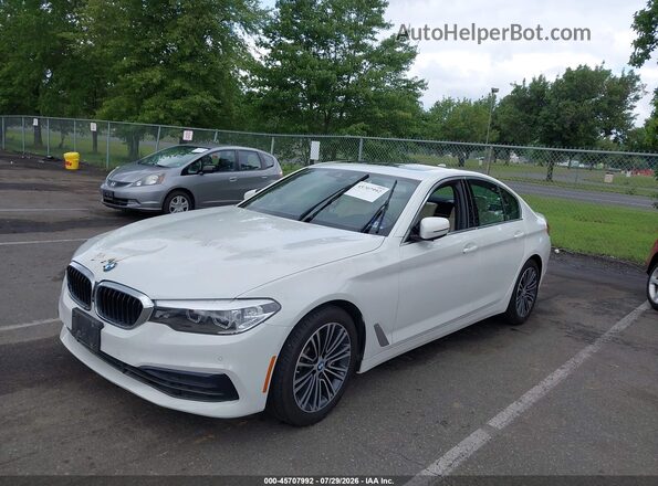 WBAJA7C53KWW13633 2019 BMW 5 SERIES White Առջևի ձախ երեք քառորդ տեսարան