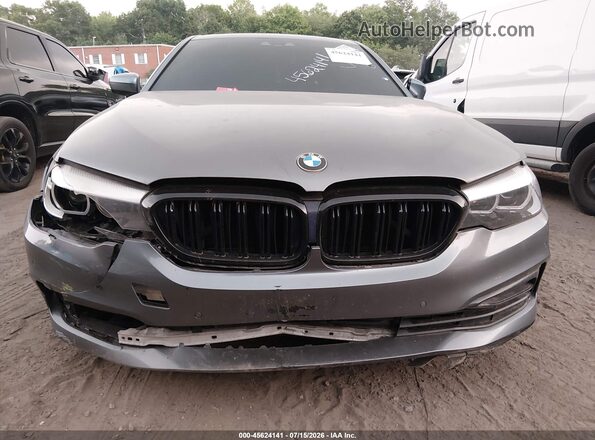 WBAJA7C55KWW20082 2019 BMW 5 SERIES Gray Widok zestawu wskaźników