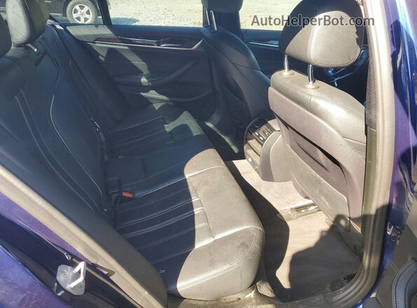 WBAJA7C56KWC77477 2019 BMW 5 SERIES Blue Вид задніх сидінь