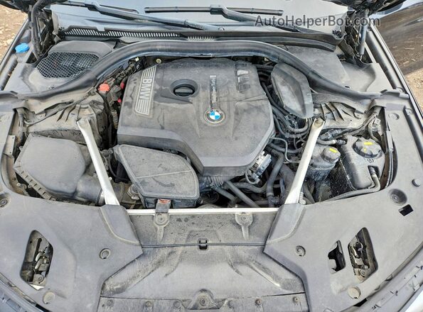 WBAJA7C58JWC75194 2018 BMW 5 SERIES Black Widok wnętrza z tyłu