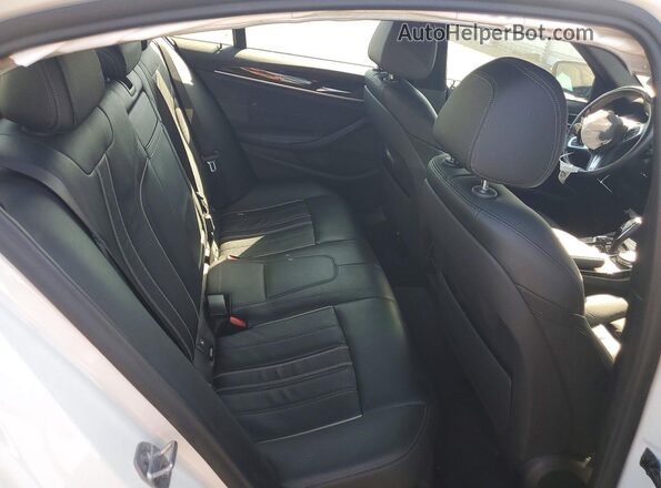 WBAJA9C50JB252749 2018 BMW 5 SERIES White Rear seats view
