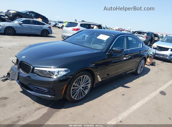 WBAJA9C52JB249416 2018 BMW 5 SERIES Черный Передняя левая четверть