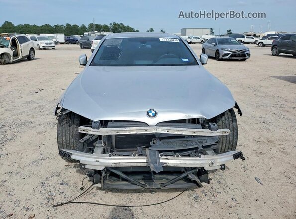 WBAJA9C52JB252865 2018 BMW 5 SERIES Silver Front view