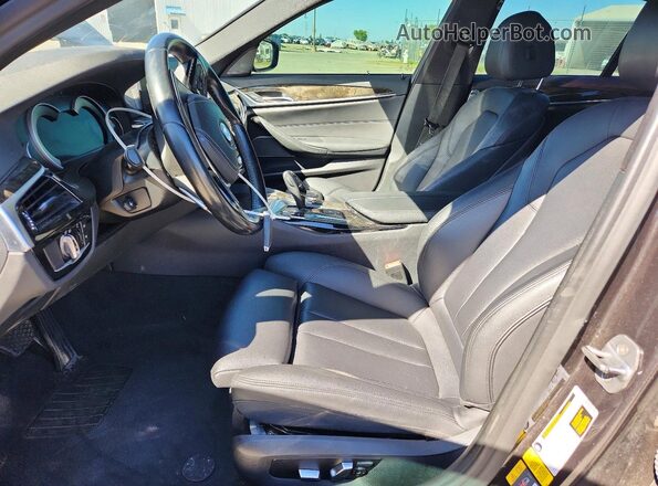 WBAJA9C52KB389869 2019 BMW 5 SERIES Black Front interior view
