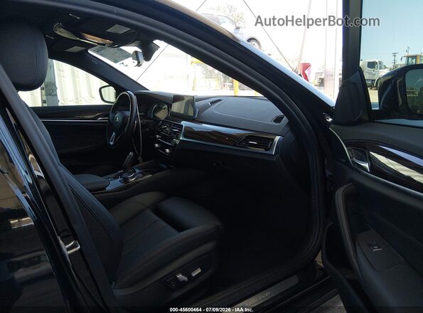 WBAJA9C53KB398550 2019 BMW 5 SERIES Black Front interior view