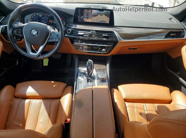 WBAJA9C53KB399374 2019 BMW 5 SERIES Белый Вид панели приборов
