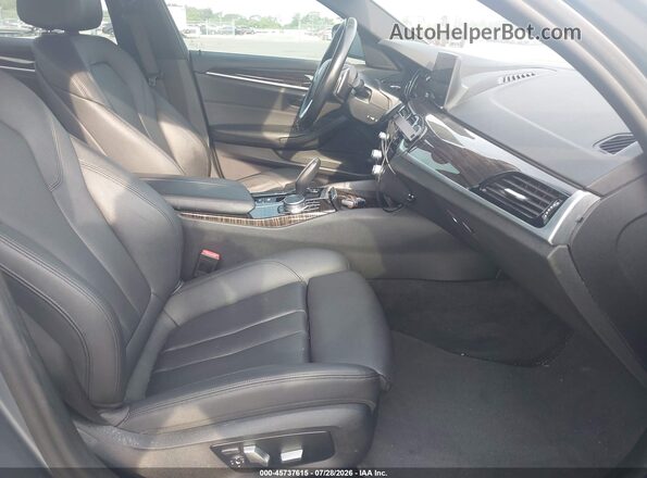 WBAJA9C54JB033177 2018 BMW 5 SERIES Gray წინა სალონის ხედი