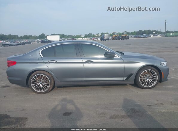 WBAJA9C54JB033177 2018 BMW 5 SERIES Gray უკანა სალონის ხედი