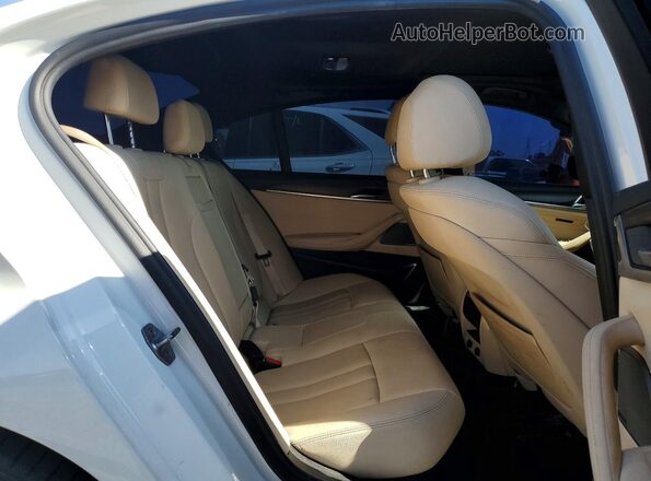 WBAJA9C54JB250471 2018 BMW 5 SERIES White Rear seats view
