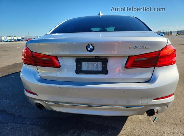 WBAJA9C54KB399075 2019 BMW 5 SERIES Silver უკანა ხედი