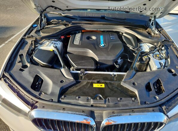 WBAJA9C57JB034260 2018 BMW 5 SERIES Белый Вид задней части салона